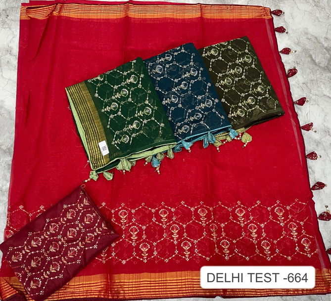 Delhi Test 664 By Kalpatru Chiffon Work Designer Sarees Wholesale Price In Surat